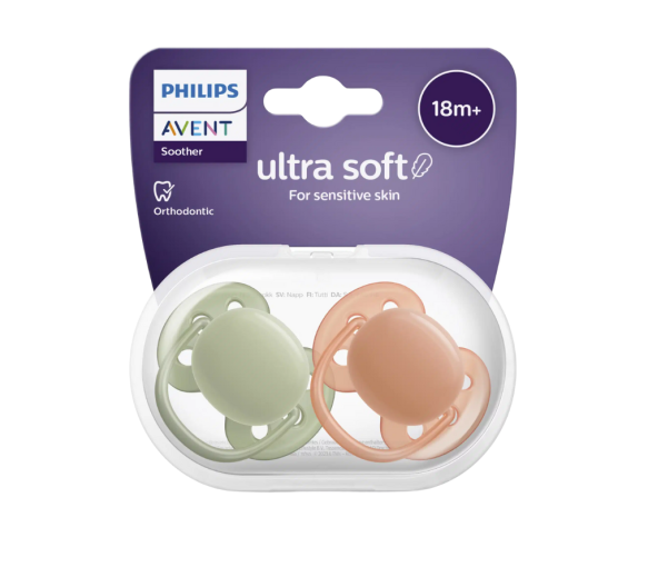 Ultraweiche Schnuller 18 Monate und älter Philips Avent - 2er-Pack Schnuller