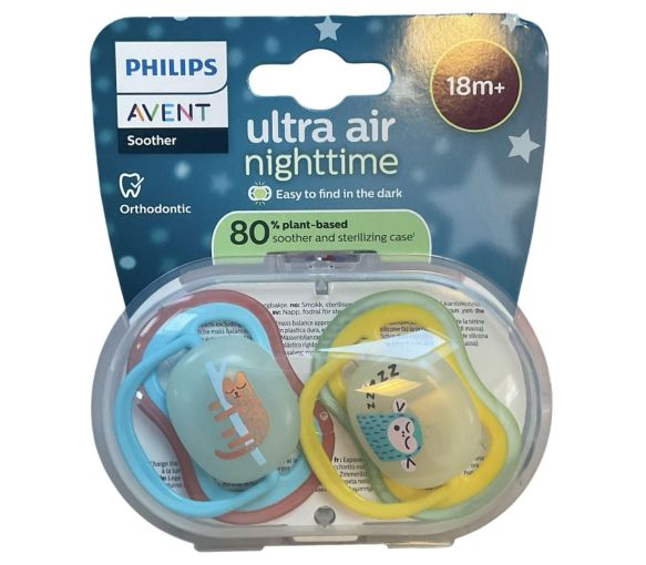 Ultra Air Nachtschnuller +18 Monate Avent - 2er Pack Schnuller
