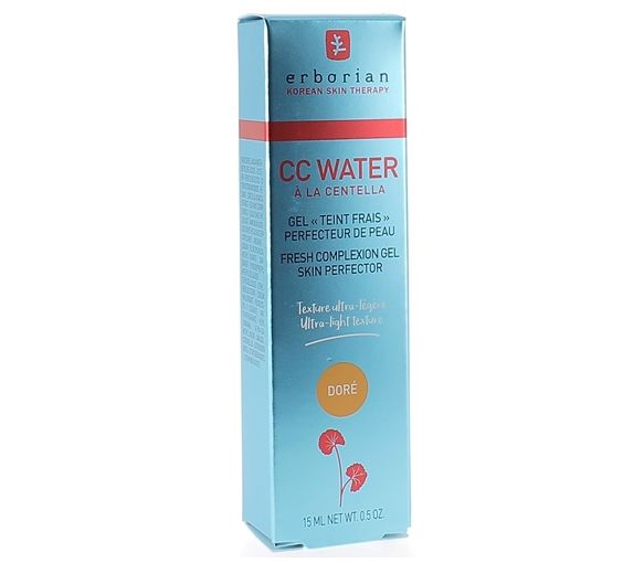CC Water mit Centella Gel für einen frischen, perfekten Teint in Gold von Erborian - 15ml Tube