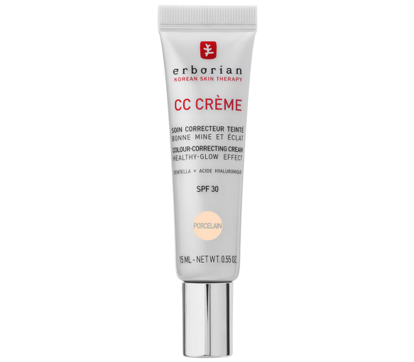 CC Creme Pflege Korrektur getönt SPF30 Farbton Porzellan Erborian - Tube mit 15ml