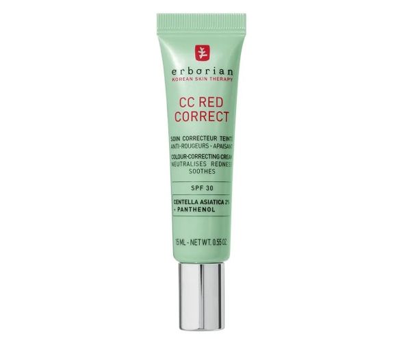 CC Red correct mit Centella Asiatica SPF30 Erborian - 15ml Tube