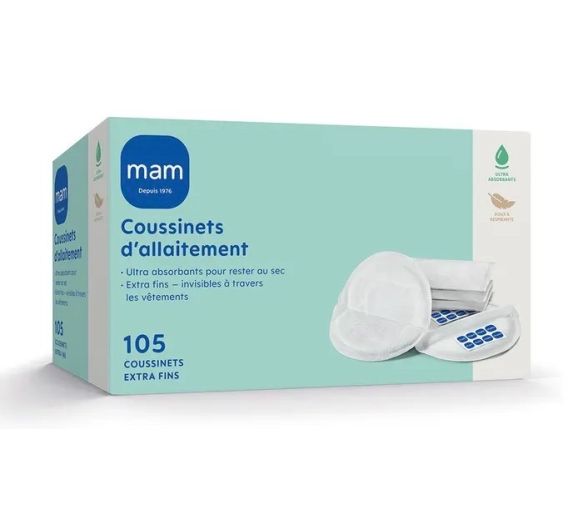 Extra dünne Stilleinlagen Mam - Packung mit 105 Einlagen