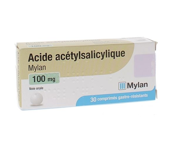 Acetylsalicylsäure Mylan 100mg - Packung mit 30 magensaftresistenten Tabletten