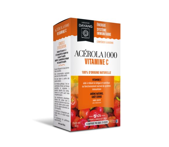 Acerola 1000 Dayang - Packung mit 24 Tabletten