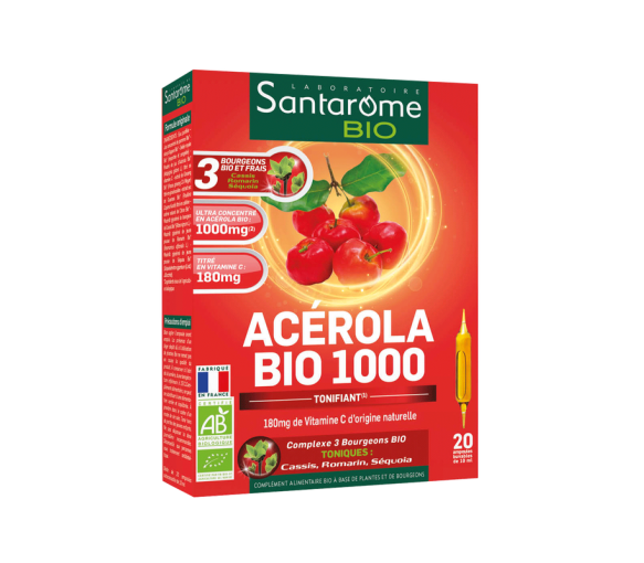 Acérola Bio 1000 Santarome Bio - 20 Tabletten