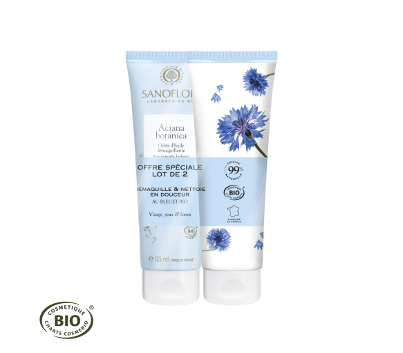 Aciana botanica Reinigungsöl-Gel Sanoflore - 2er-Pack mit 125 ml Tuben - image 1
