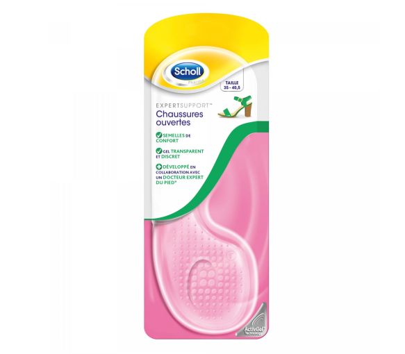 ActivGel Einlegesohlen für offene Schuhe und Sandalen von Scholl - ein Paar 35-40,5