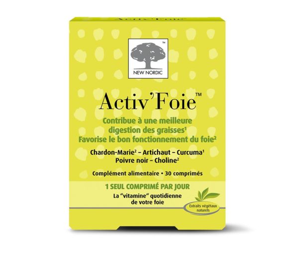 Activ'foie New Nordic - Packung mit 30 Tabletten