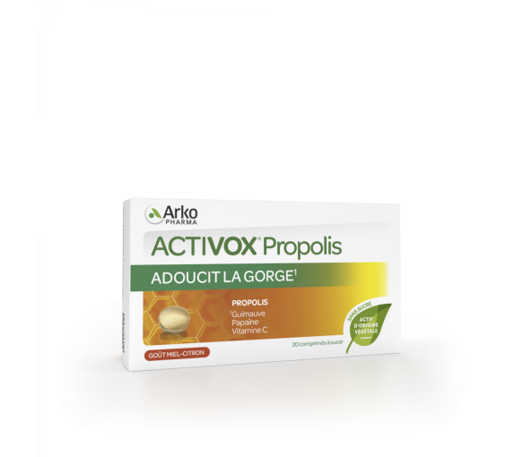 Activox Propolis Honig Zitrone Arkopharma - Packung mit 20 Tabletten - image 1
