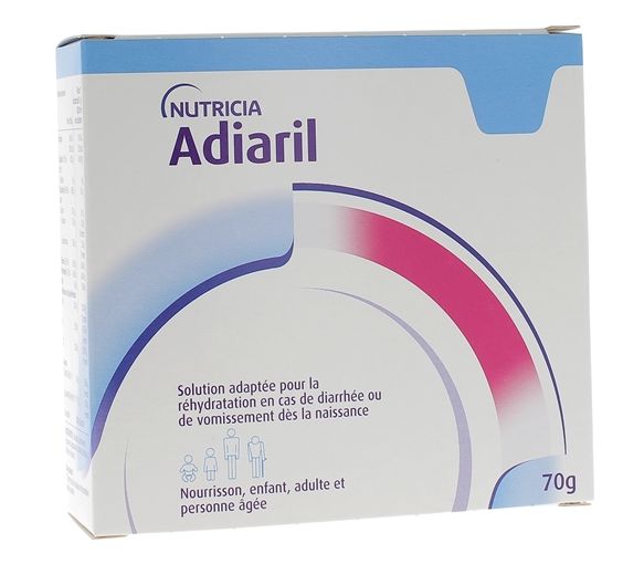 Adiaril Lösung zur Rehydrierung für Babys - Packung mit 10 Beuteln - image 1