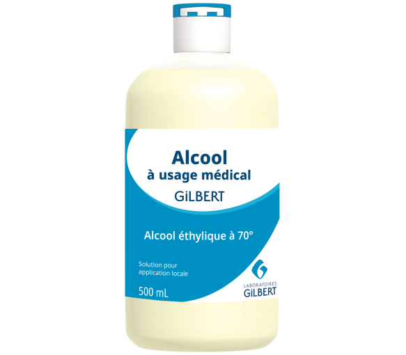 Medizinischer Alkohol 70° Gilbert - Flasche 500 ml