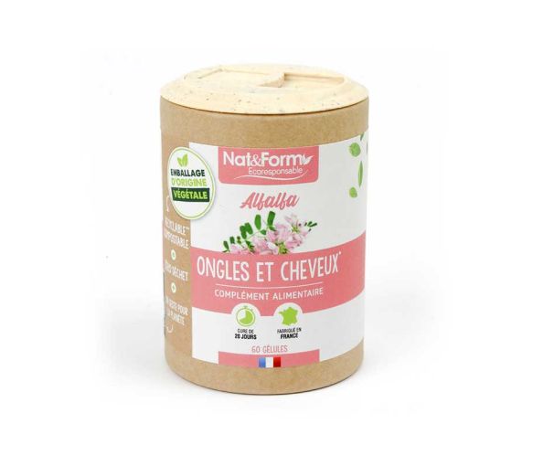 Alfalfa Ecoresponsable Nat&Form - Dose von 60 Kapseln - image 1