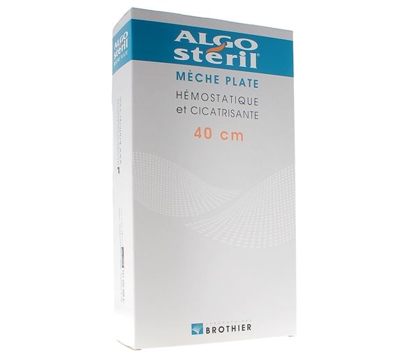 Algostéril Flachmull hämostatisch und heilend Brothier - Packung mit 16 Kompressen 40 cm