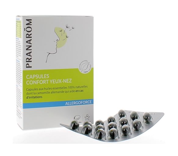 Allergoforce Kapseln Augen-Nasen Komfort Pranarom - Packung mit 30 Kapseln