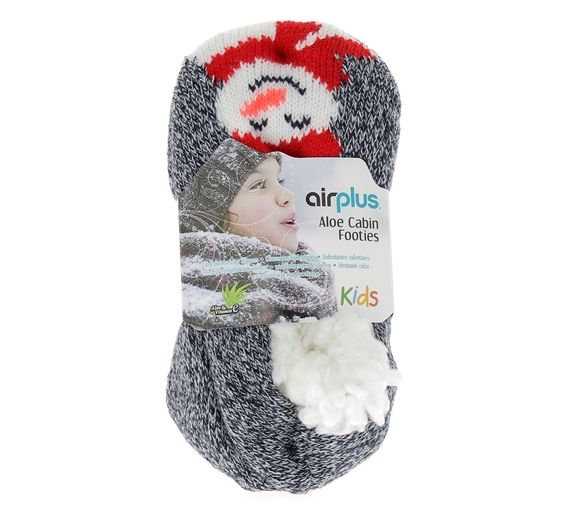 Aloe Cabin Footies Feuchtigkeitsspendende Hausschuhe Kinder Airplus - ein Paar