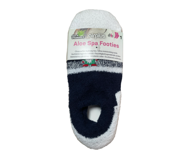 Aloe Spa Footies feuchtigkeitsspendende Socken kurz 36-41 Weihnachten Airplus - ein Paar Socken