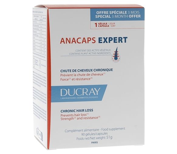 Anacaps Expert chronischer Haarausfall Ducray - Packung mit 90 Kapseln - image 1