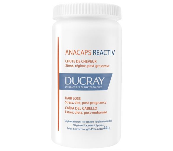 Anacaps reactiv für Haare und Nägel Ducray - Packung mit 3x30 Kapseln zum Schlucken