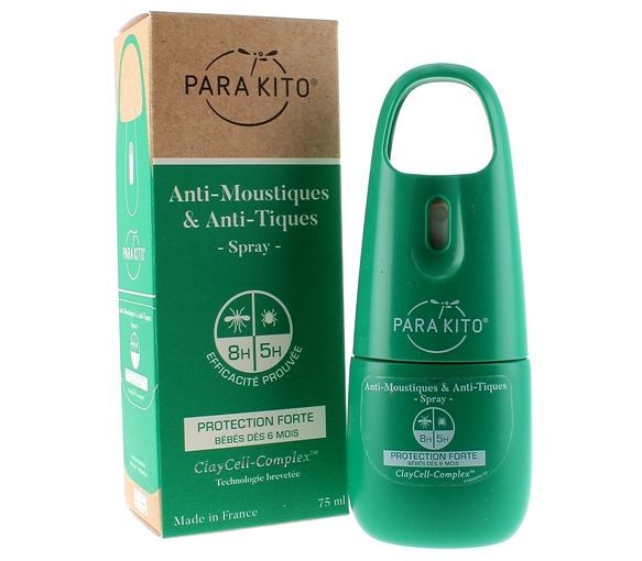 Anti-Mücken & Anti-Zecken Spray Schutz Stark Para kito - Spray von 75 ml