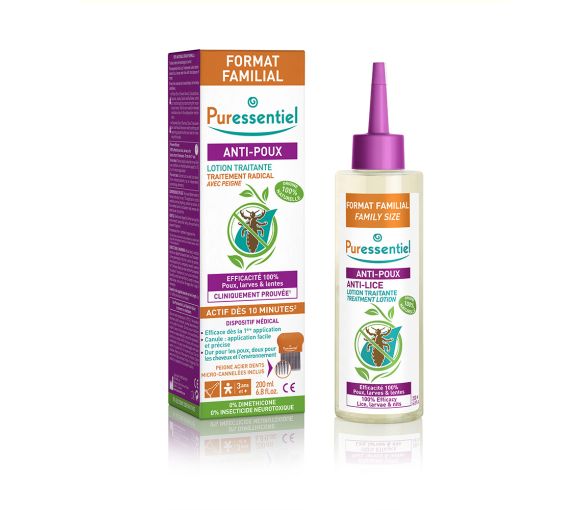 Anti-Läuse Behandlungslotion Familienformat Puressentiel - Tube mit 200 ml - image 1