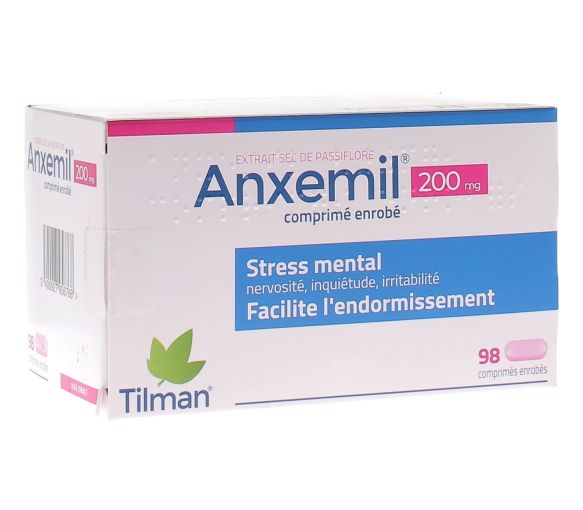 Anxemil 200mg psychischer Stress - Packung mit 98 überzogenen Tabletten - image 1