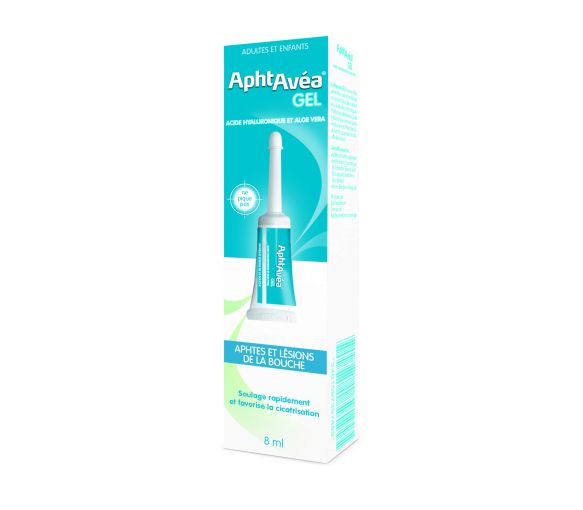 AphtAvéa Gel gegen Aphthen und Mundschäden - Tube mit 8 ml
