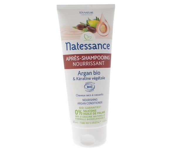 Argan- und pflanzliches Keratin-Conditioner Natessance - Tube mit 200 ml