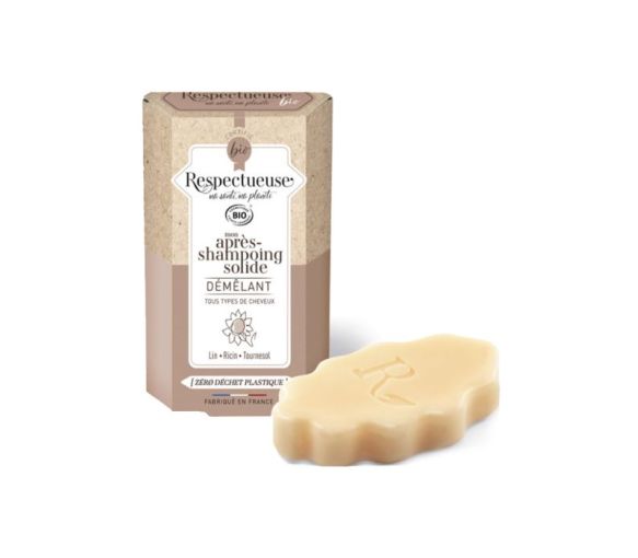 Bio entwirrende feste Spülung Respectueuse - 40g Stück - image 1