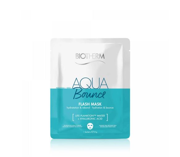 Aqua Bounce Tuchmaske für Elastizität und Feuchtigkeit von Biotherm - Beutel mit 1 Maske
