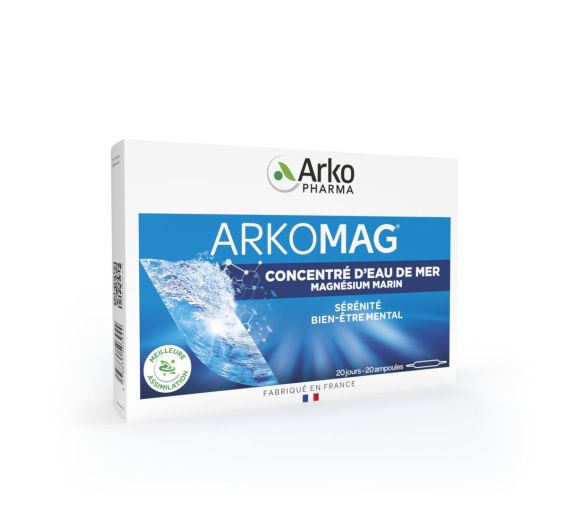 Arkomag Meereswasser-Magnesiumkonzentrat Arkopharma - Packung mit 20 Ampullen - image 1
