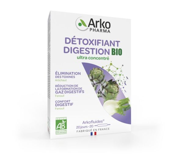 Arkofluides Artischocke Fenchel Bio Arkopharma - Packung mit 20 Ampullen - image 1