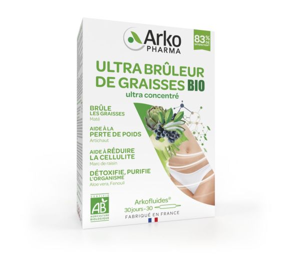 Arkofluides Ultra Fettverbrenner Bio Arkopharma - Packung mit 30 Ampullen - image 1