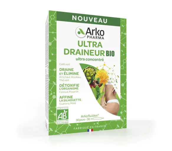 Arkofluides Ultra Drainage Bio Arkopharma - Packung mit 30 Ampullen - image 1