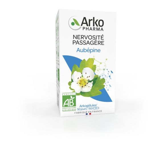 Arkogélules Weißdorn vorübergehende Nervosität Arkopharma - Packung mit 150 Kapseln - image 1
