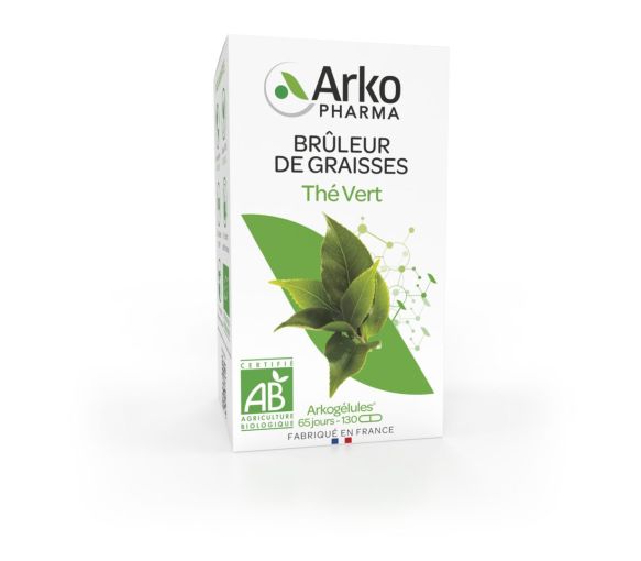 Arkogélules Grüner Tee bio Arkopharma - Packung mit 130 Kapseln - image 1