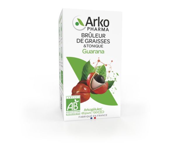 Arkogélules Guarana bio Arkopharma - Packung mit 130 Kapseln - image 1
