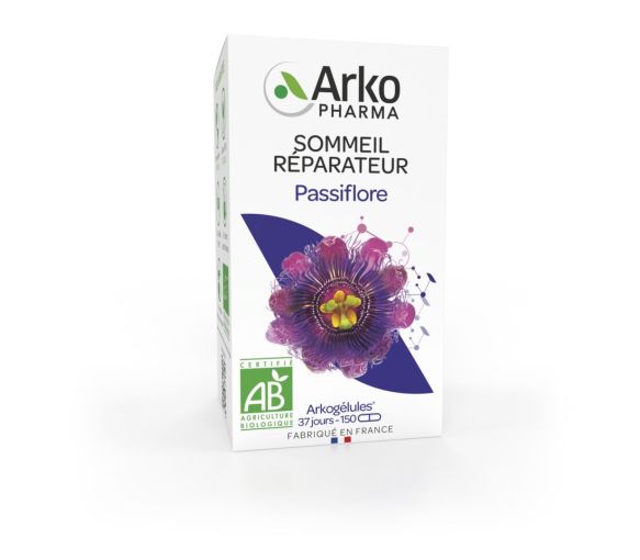 Arkogélules Passionsblume regenerativer Schlaf bio Arkopharma - Packung mit 150 Kapseln - image 1