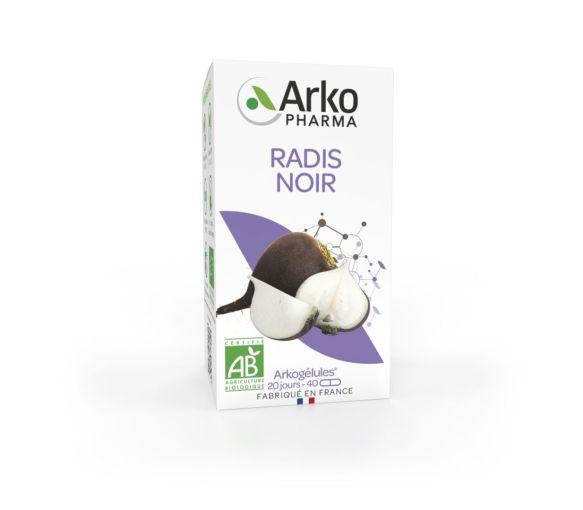 Arkogélules Schwarzer Rettich Bio Arkopharma - Packung mit 40 Kapseln - image 1
