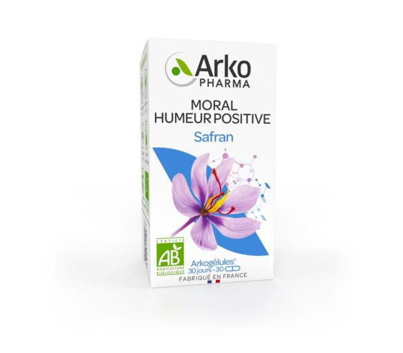 Arkogélules Safran moral Stimmung positive bio Arkopharma - Packung mit 30 Kapseln - image 1