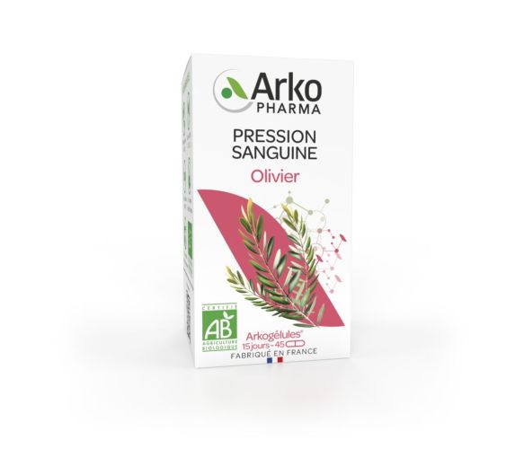 Arkogélules Oliven bio Blutdruck Arkopharma - Packung mit 45 Kapseln - image 1