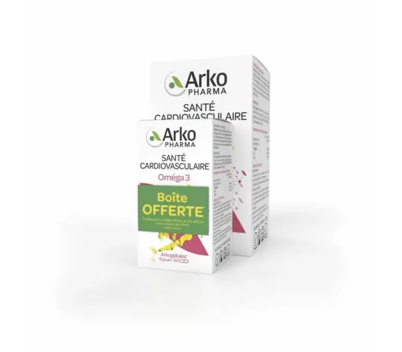 Arkogélules Omega 3 Arkopharma - Packung mit 180 Kapseln + 60 Kapseln gratis