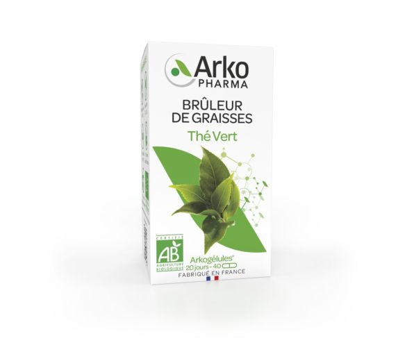 Arkogélules Bio Grüner Tee Arkopharma - Packung mit 40 Kapseln - image 1