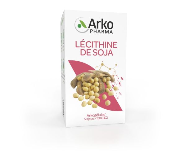 Arkogélules Sojalecithin von Arkopharma - Packung mit 150 Kapseln - image 1