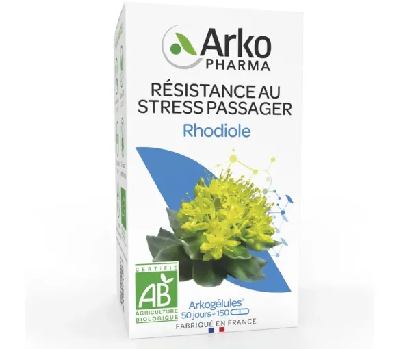 Arkogélules Rhodiola Stresspassager Bio Arkopharma - Packung mit 150 Kapseln - image 1