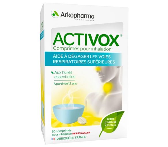 Activox Tabletten zur Inhalation Arkopharma - Packung mit 20 Tabletten