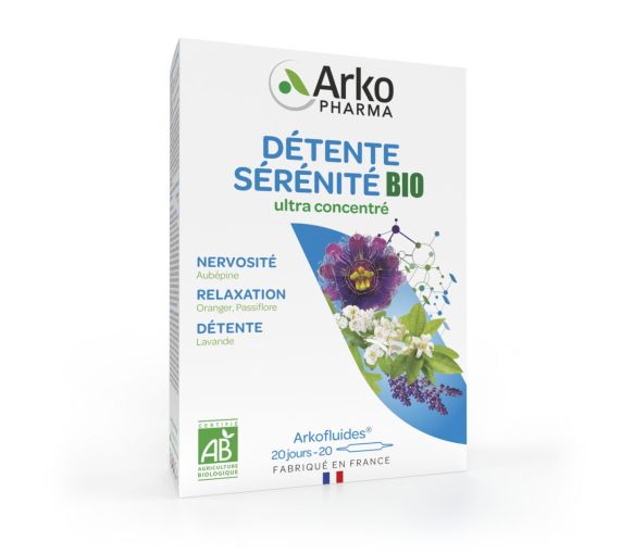 Arkofluides Entspannung Serenity Bio Arkopharma - Packung mit 20 Ampullen - image 1
