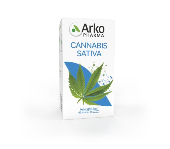 Arkogélules Cannabis sativa Arkopharma - Packung mit 45 Kapseln - image 1