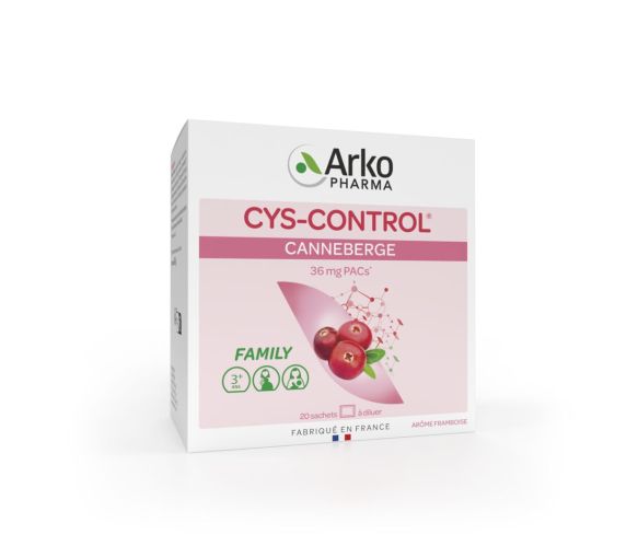 Cys control Beutel Harnwegssymptome Arkopharma - Packung mit 20 Beuteln - image 1