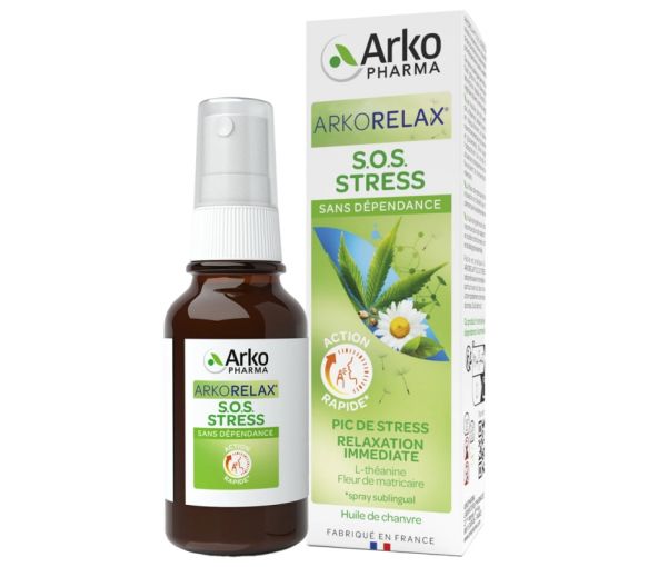 Arkorelax SOS Stress Spray Arkopharma - Spray von 15 ml