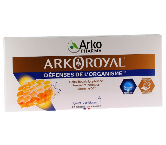 Arkoroyal Abwehr des Organismus Erwachsene Einzeldosen Arkopharma - Schachtel mit 7 Einzeldosen zu 10 ml